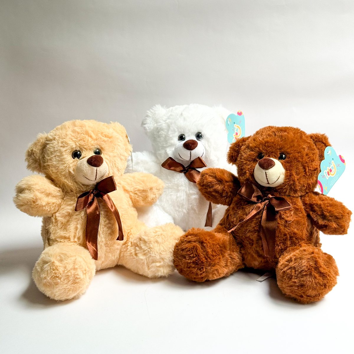 Oso De Peluche 28cm, tres colores disponibles
