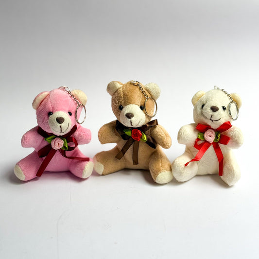 Oso De Peluche Llavero 10cm, tres colores disponibles